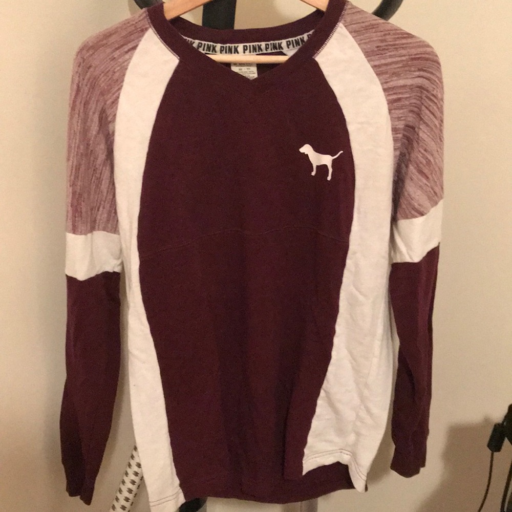 PINK varsity sweater